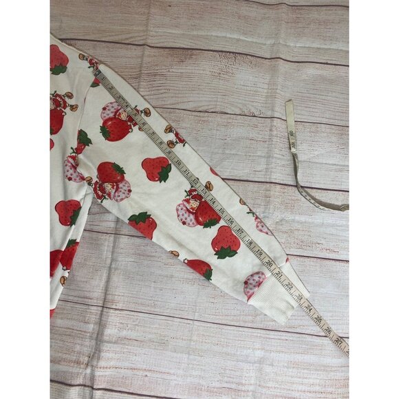 Strawberry Shortcake Women's All Over Print Long Sleeve Sweater - Medium - Picture 10 of 13